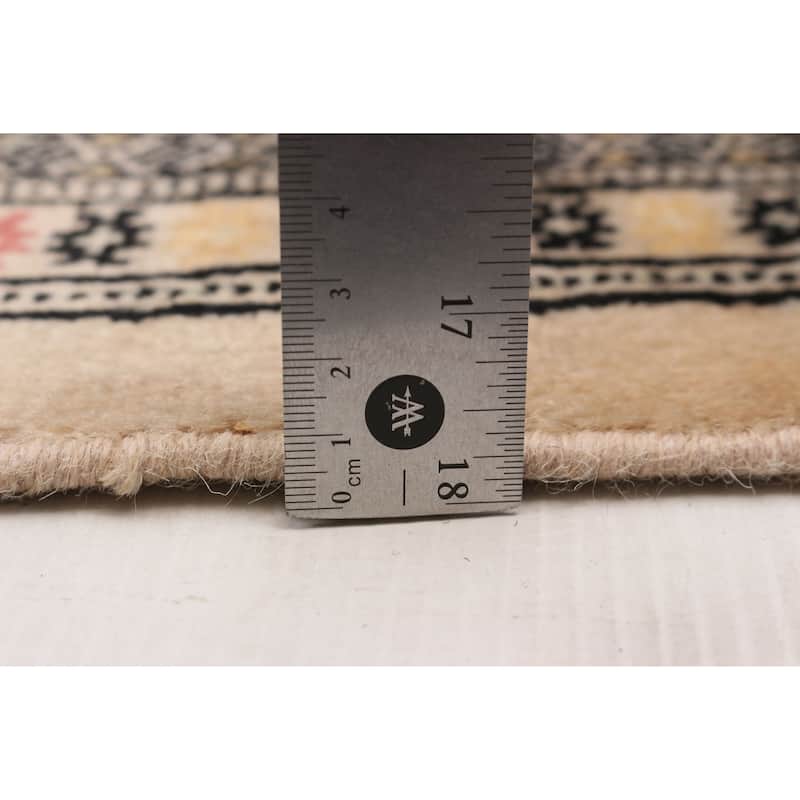 Finest Peshawar Bokhara Beige Rug 8'0" x 10'11" - 8'0 x 10'11
