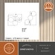 preview thumbnail 6 of 8, Graham 13-in W Gold Brass Contemporary Semi Flush Mount Ceiling Light Fixture White Frosted Globes