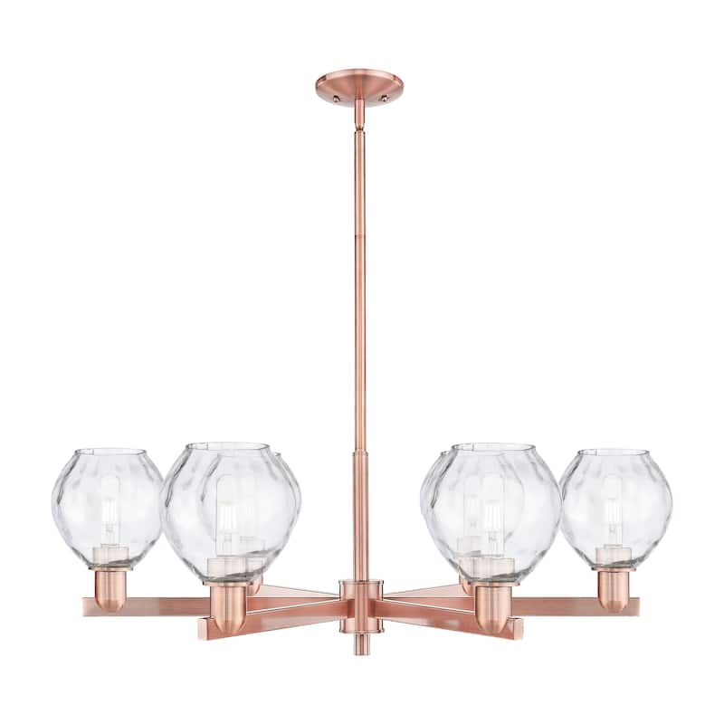 Innovations Lighting Endless Possibilities Arcadia - Waverly - 6 Light 36" Stem Hung Chandelier - Antique Copper