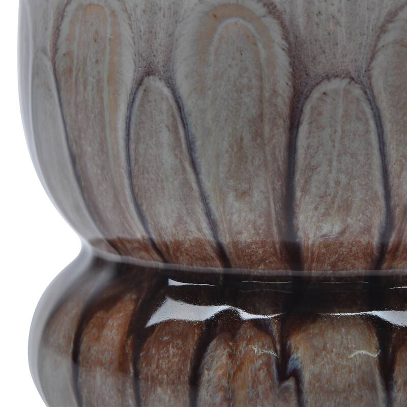 Sagebrook Home Mandara Small Vase - Multi-color, Ceramic, Brown, Novelty, Elegant Design for Modern Living
