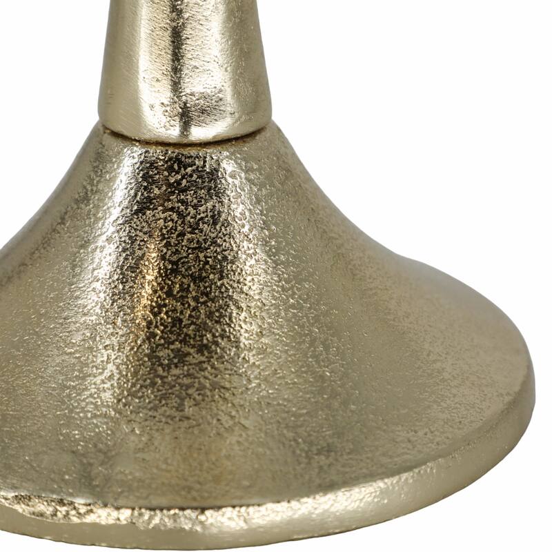 Glass Metal Goblet Votive Candle Holder - White, 20 in. - 20.0"