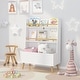 preview thumbnail 2 of 6, Kids Bookshelf, Book and Magazine Rack, Book Organizer, toy Storage Cabinet Organizer, White