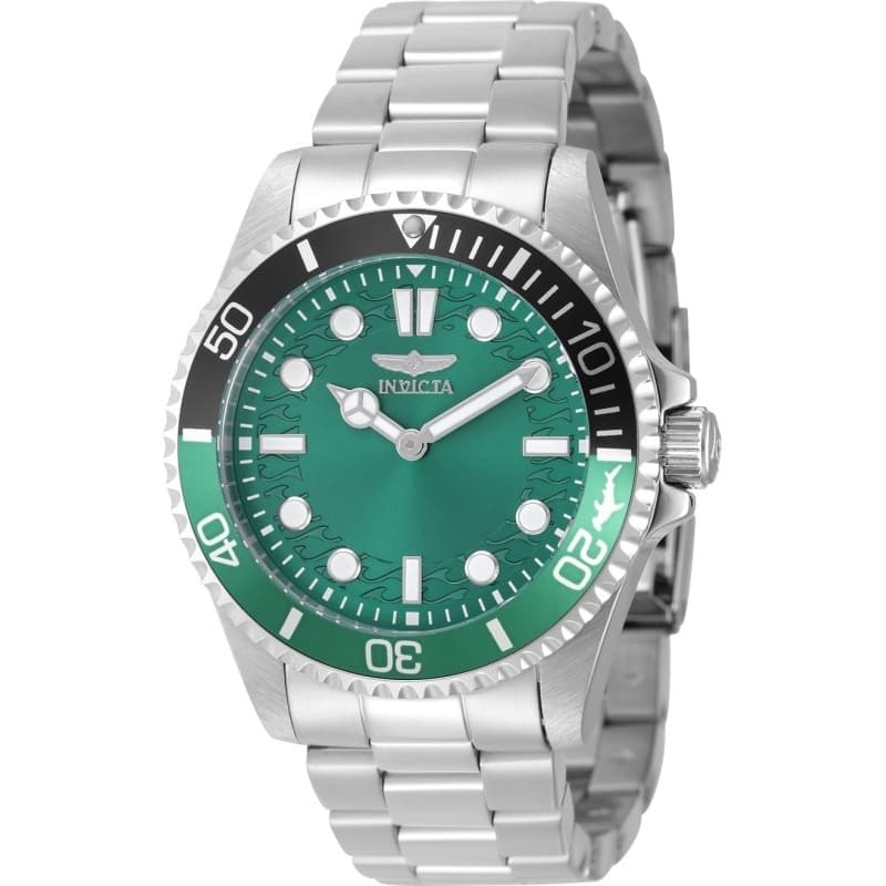 INVICTA Men's 49705 Pro Diver Quartz PC20S Brass Dial Watch - Green
