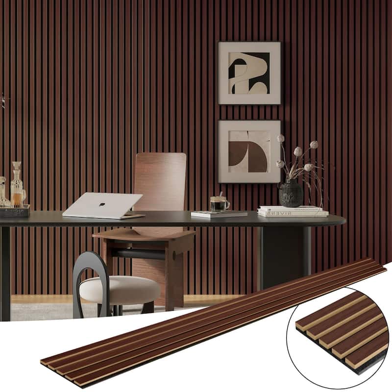 Art3d 7.9 x 94.5in Slat Acoustic Paneling,Acoustic Wall Panels,4pcs,21sqft