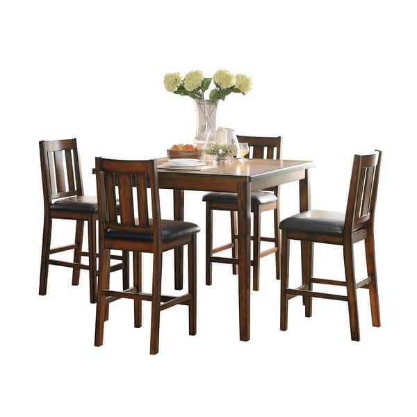 slide 2 of 8, Mattawa 5-Piece Counter Height Dining Set Espresso