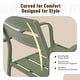 preview thumbnail 6 of 8, Outdoor Stackable Aluminum Dining Chair with Cushion (Set of 4)