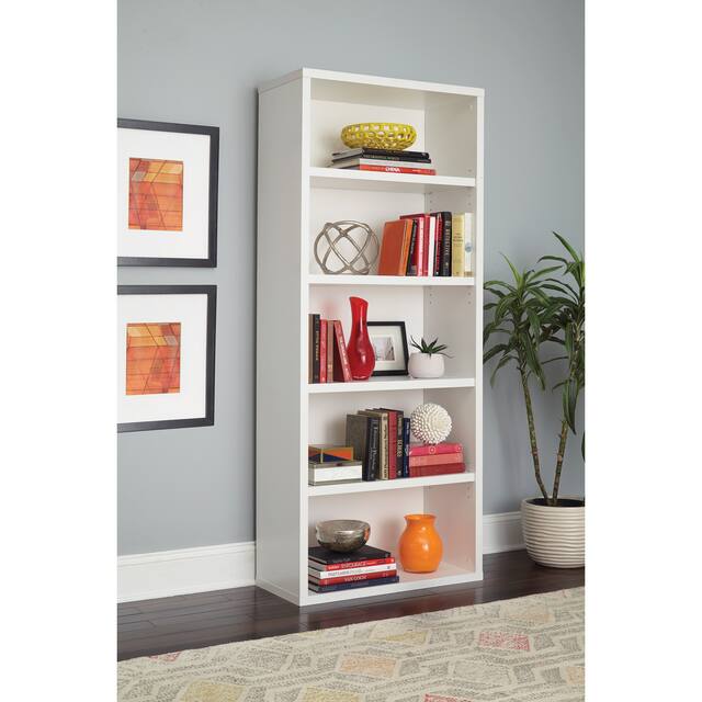 ClosetMaid Premium White 5-shelf Adjustable Bookcase - White