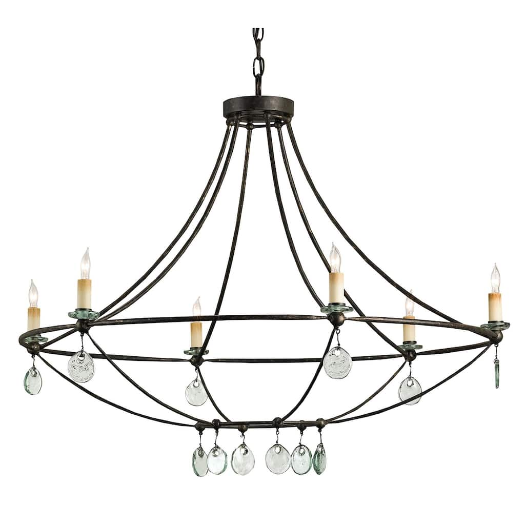 Currey & Company Novella Chandelier - 28"h x 35"dia