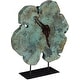 preview thumbnail 1 of 2, Uttermost 17125 Bahati Wood 22-13/16" Tall Metal and Wood Abstract Black / Blue-Green