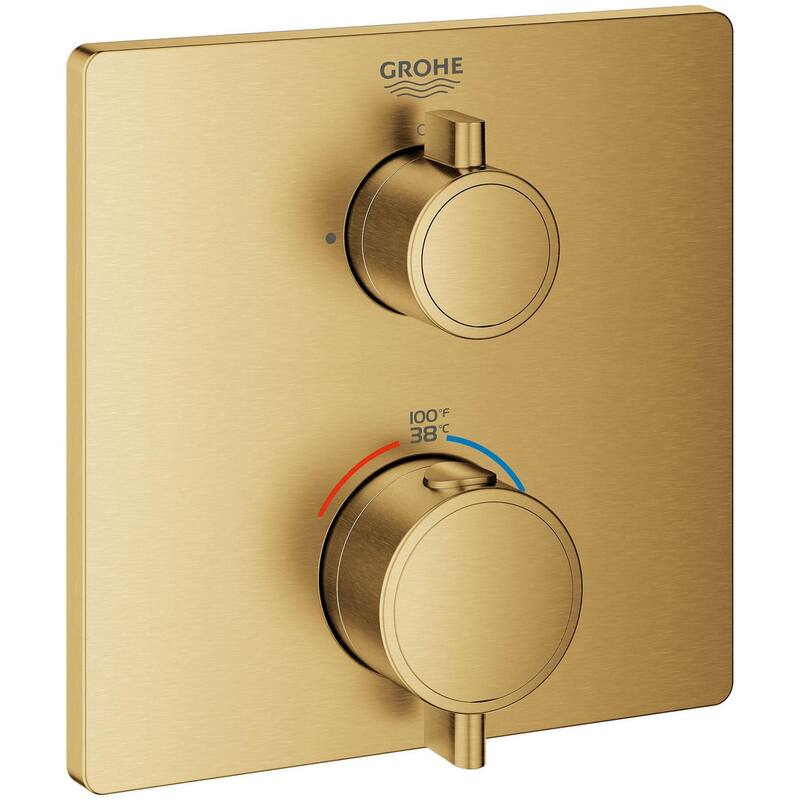 Grohe Grohtherm Dual Function Thermostatic Valve Trim Only with Double