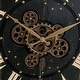 preview thumbnail 10 of 13, Glitzhome 27.5"D Farmhouse Oversized Wall Clock with Moving Gears Tempered Glass