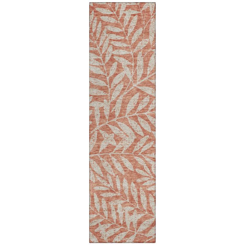Machine Washable Indoor/ Outdoor Chantille Palm Rug