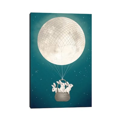 iCanvas "Moon Bunnies" by Laura Graves Canvas Print