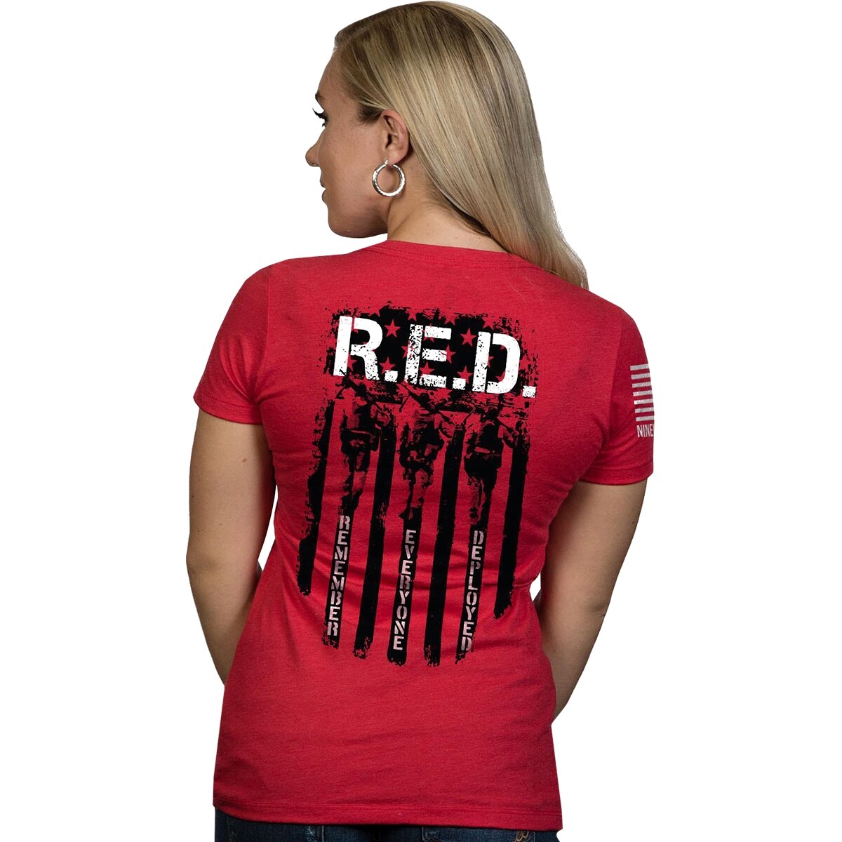 Shop Nine Line Apparel Women S R E D Junior Fit Short Sleeve T