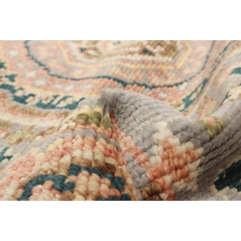 ECARPETGALLERY Hand-knotted Jules Serapi Light Blue Wool Rug - 4'11 x 8'0