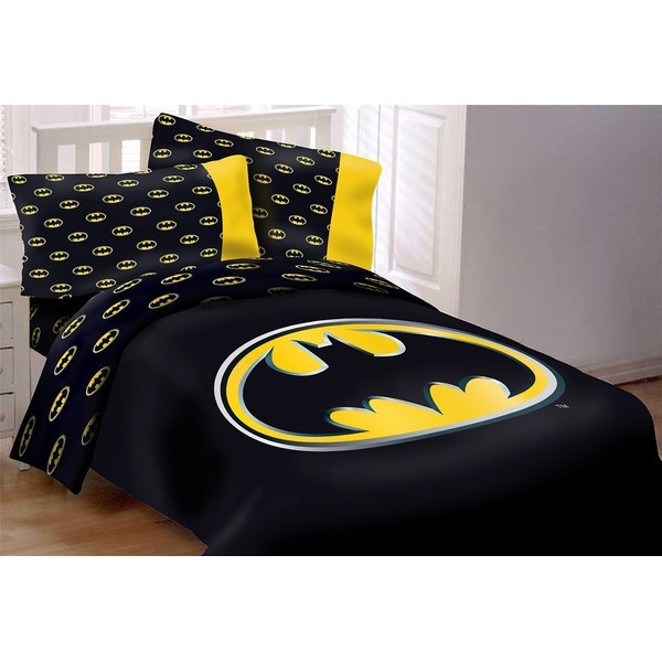 Batman Emblem 5 Piece Full Reversible Comforter Set