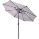 preview thumbnail 11 of 21, Sunnydaze Aluminum Outdoor Patio Umbrella with Tilt and Crank