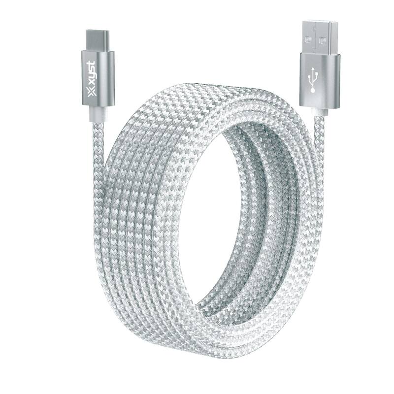Xyst Charge and Sync USB to USB-C Braided Cable 10Ft