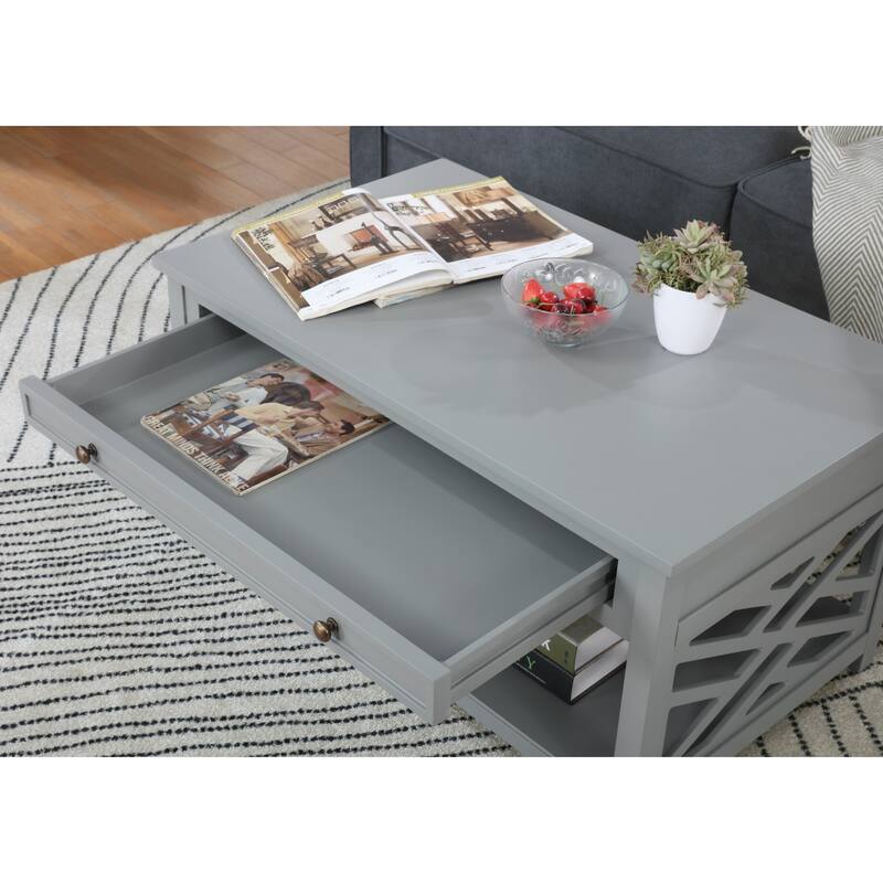 Porch & Den Altadena Coffee Table and Two End Tables with Drawer