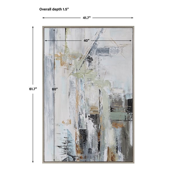 Uttermost Natural Springs Hand Painted Canvas Art - 41.7"W x 61.7"H x 1.5"D