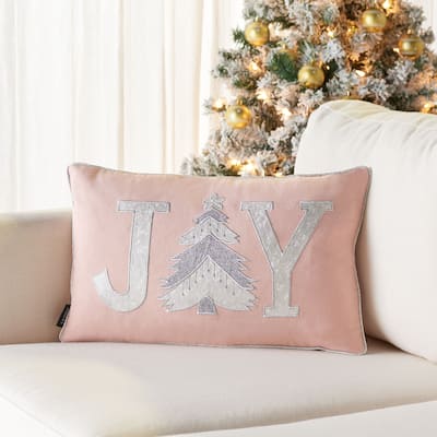 Safavieh 12"x20" Joy Holiday Tree Pillow