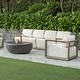 preview thumbnail 7 of 12, Uttermost Remsen Outdoor Gray Sofa