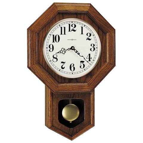 Howard Miller Katherine Classic, Vintage Schoolhouse Style, Octagonal Chiming Wall Clock, Reloj De