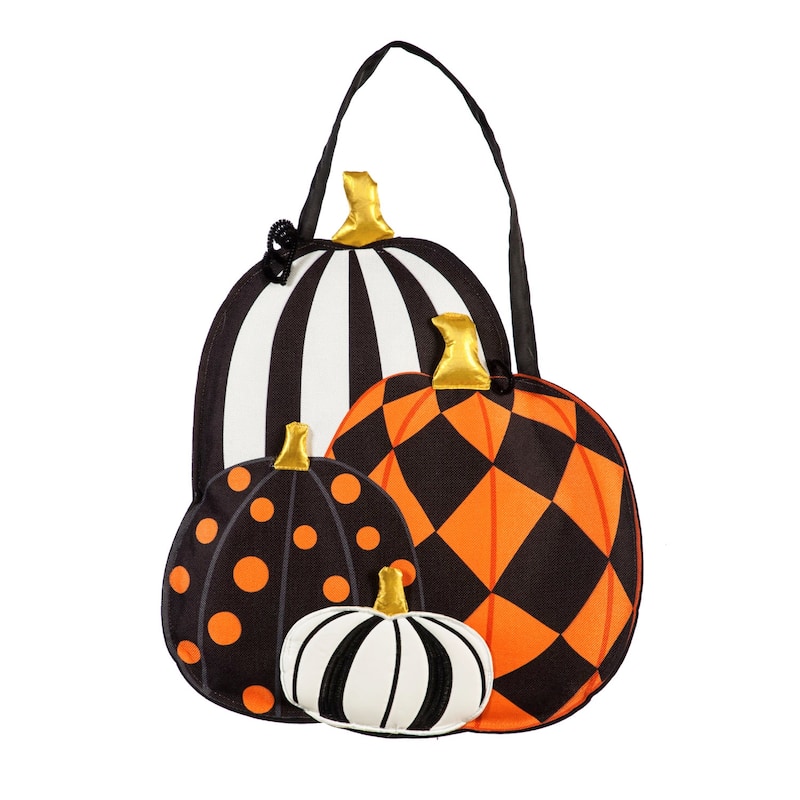 Pattern Pumpkins Door Decor