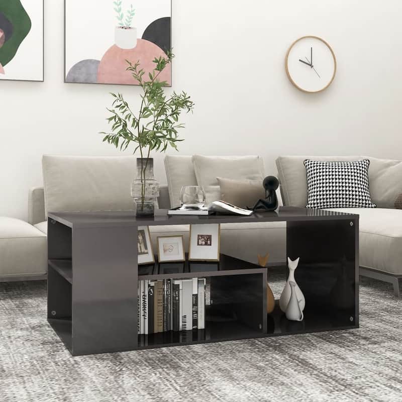 vidaXL Coffee Table Accent End Sofa Table for Living Room Engineered Wood - 39.4" x 19.7" x 15.7"