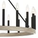 preview thumbnail 9 of 11, Acroma 24-light 47In Modern Farmhouse Large Wagon Wheel Chandelier - 47 inches