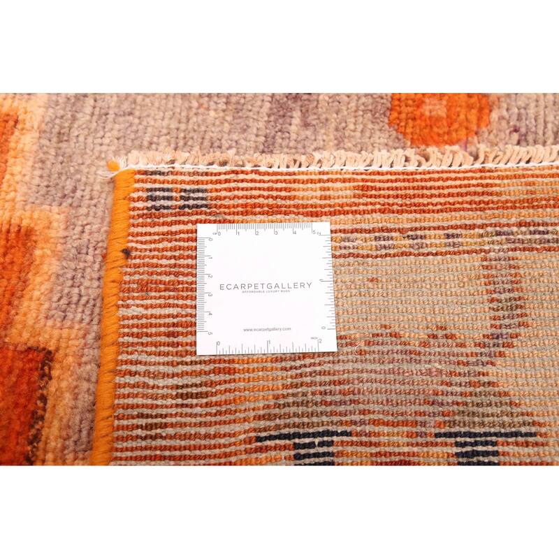 ECARPETGALLERY Hand-knotted Melis Vintage Orange Wool Rug - 5'3 x 9'5