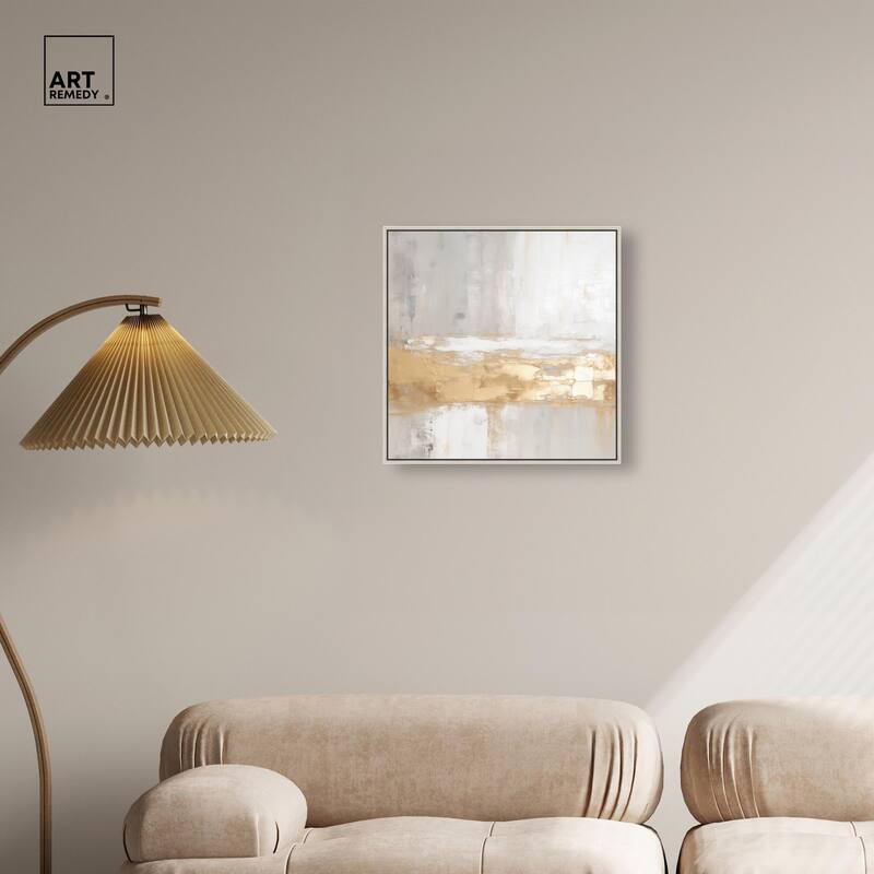 Melted Goldscape III Canvas by Art Remedy