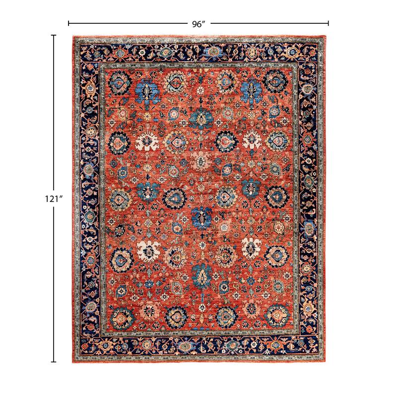 Serapi One-of-a-Kind Hand-Knotted Area Rug - Orange - 8' 0" x 10' 1"