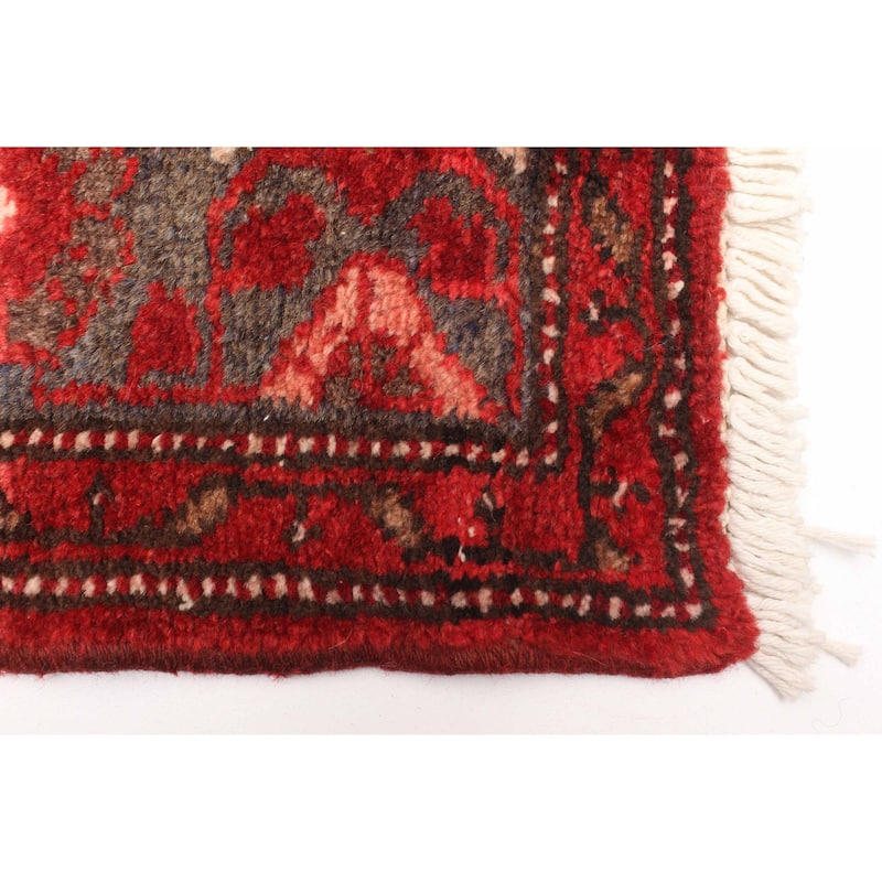 ECARPETGALLERY Hand-knotted Andelz Red Wool Rug - 4'5 x 7'3