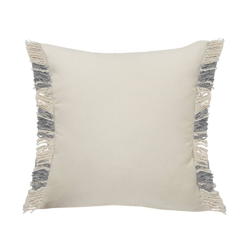 Sevita Charles Casual Plaid Cabin Throw Pillow with Fringe