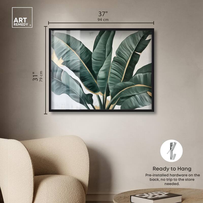 Jungle Jewel Jade II Shadowbox by Art Remedy