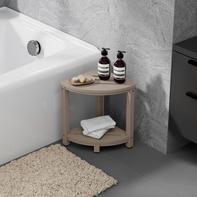 Anapolis Poly Corner Shower Bench