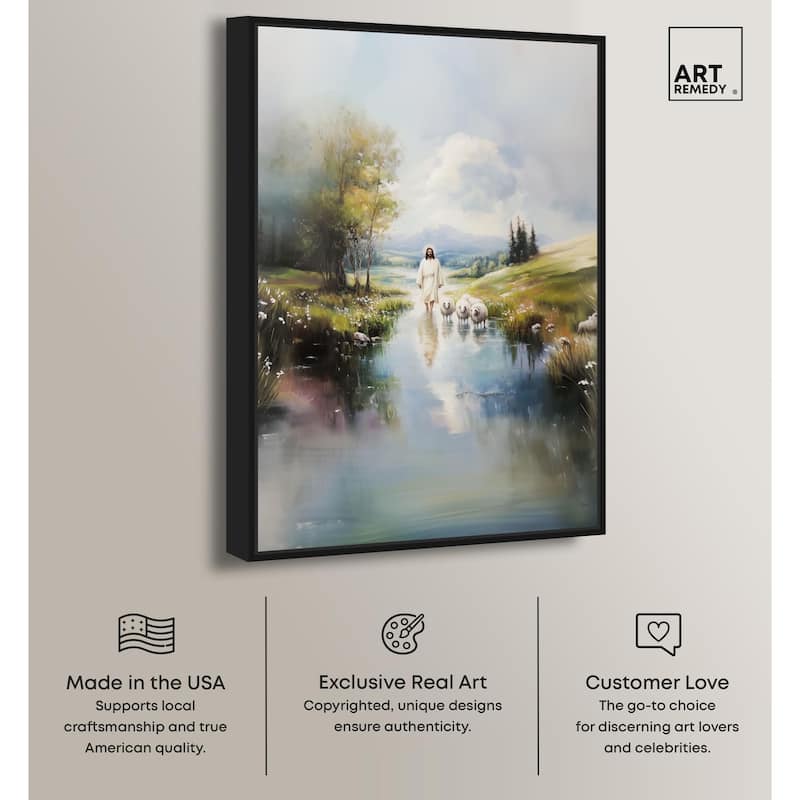 Caretaker's Calm Crossing II Canvas by Art Remedy