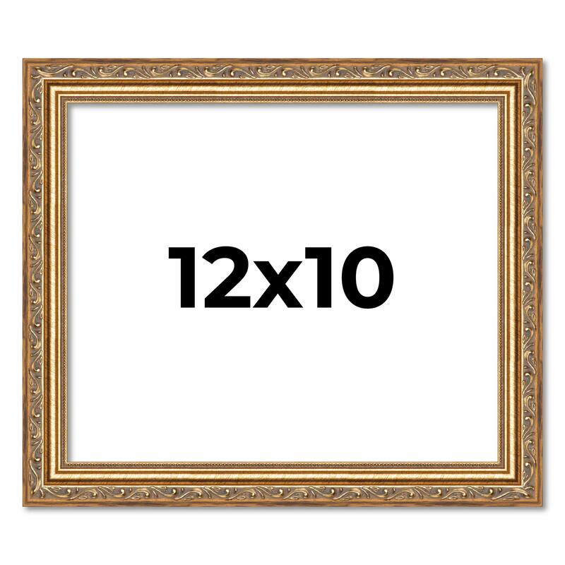 12x10 Frame Red Solid Wood Picture Frame Width 1.75 Inches | Interior Frame Depth 1 13/16 Inches