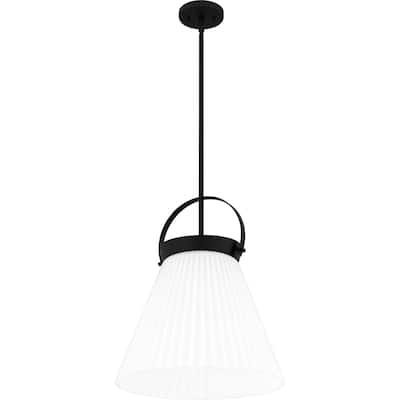 Thibault 1-Light Matte Black Pendant Light
