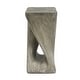 preview thumbnail 52 of 73, Christopher Knight Home - Aurelian Quenby MGO Lightweight Concrete Twist End Table with Wood-Grain Texture