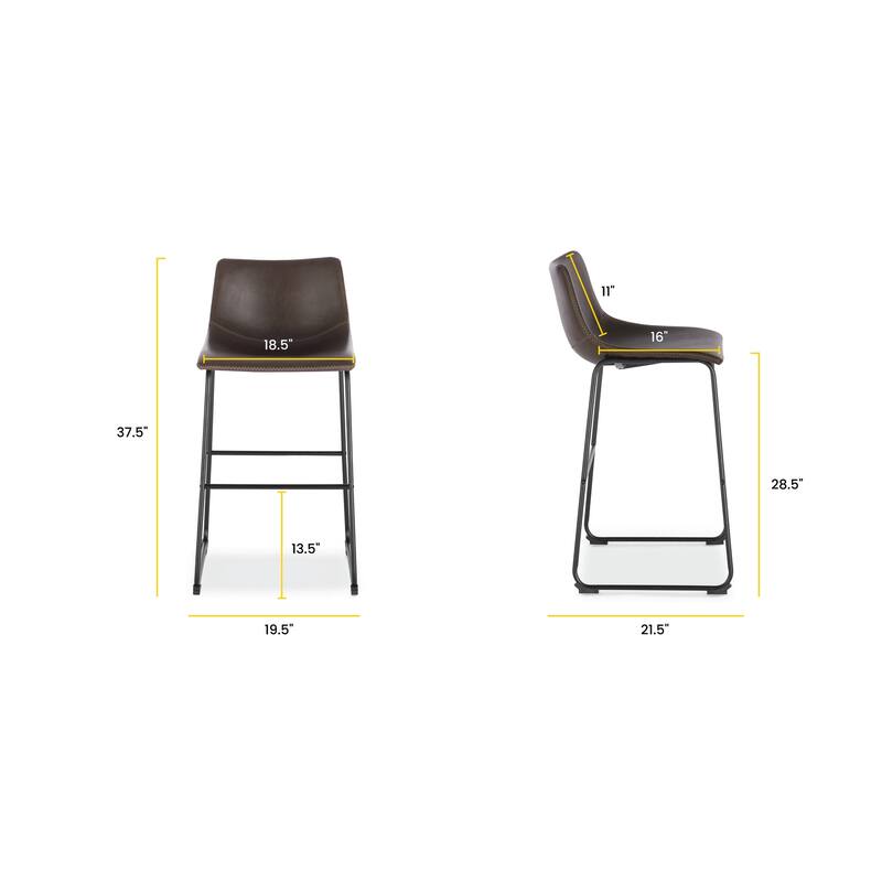 EdgeMod Brinley Bar Stool (Set of 2)