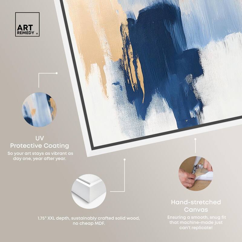 Tranquil Blue Depths I Canvas by Art Remedy