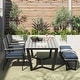 preview thumbnail 30 of 30, Corvus Orville 6-piece Aluminum Outdoor Dining Set with WPC Table Top