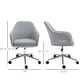 preview thumbnail 3 of 16, Vinsetto Office Computer Chair Mid-Back Task Chair with Tub Shape Design, Lined Pattern Back and Swivel Wheels for Living Room