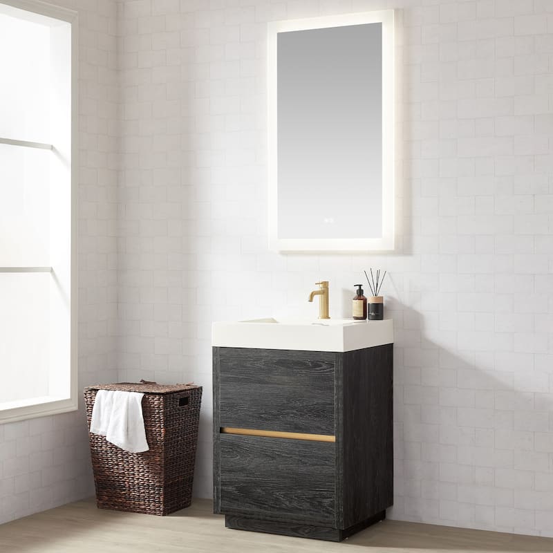 Huesca Bath Vanity with Composite Integral Sink Top without Mirror