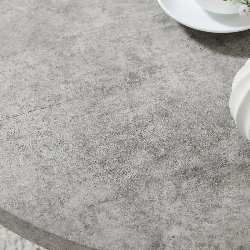 Roundhill Furniture Modern Harmony Wood Round End Table