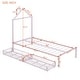 preview thumbnail 29 of 75, Metal Platform Bed with 2 Drawers, Bedroom Kids Bed Frame with House-Shaped Headboard Design and Support Slats, Easy Assembly