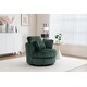 preview thumbnail 21 of 61, Oversized 360 Degreed Swivel Accent Chair Modern Soft Plush Corduroy Round Barrel Chair for Living Room Bedroom with Pillows