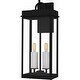 preview thumbnail 1 of 5, Carmen 2-Light Matte Black Outdoor Wall Lantern